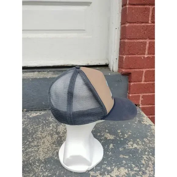 Patagonia Stand Up Blue/White Wave Surf Trucker Hat Snapback - Picture 5 of 7